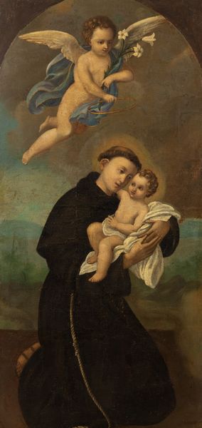 Scuola italiana, secolo XVIII : Sant'Antonio da Padova con il Bambino  - Asta Incanti d'Arte - Associazione Nazionale - Case d'Asta italiane