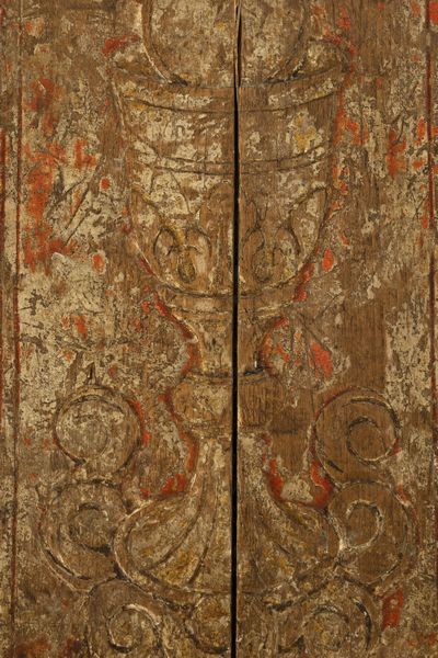 Altarolo da viaggio in legno dorato, secolo XVIII  - Asta Incanti d'Arte - Associazione Nazionale - Case d'Asta italiane