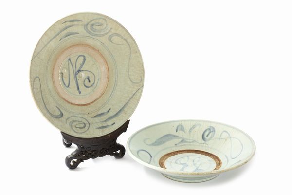 Coppia di piatti in porcellana, Cina secolo XVII  - Asta Incanti d'Arte - Associazione Nazionale - Case d'Asta italiane
