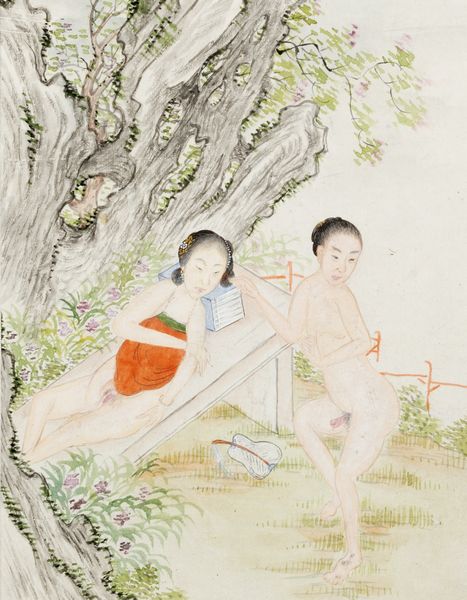 Due dipinti erotici, Cina secolo XX  - Asta Incanti d'Arte - Associazione Nazionale - Case d'Asta italiane