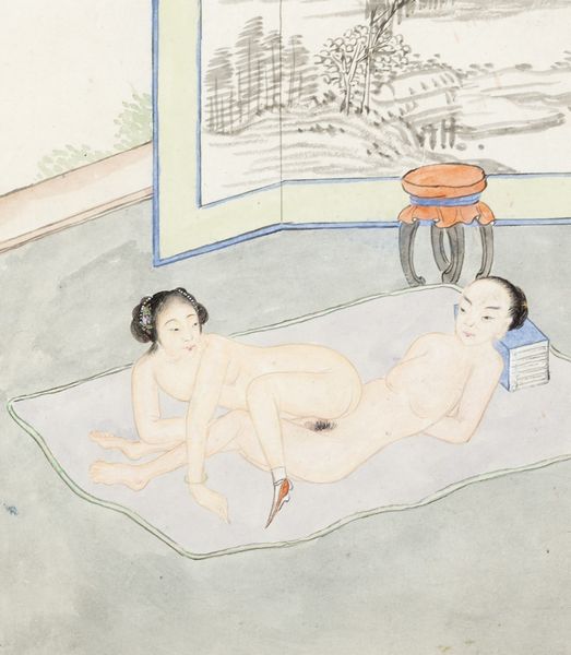 Due dipinti erotici, Cina secolo XX  - Asta Incanti d'Arte - Associazione Nazionale - Case d'Asta italiane