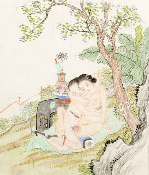 Due dipinti erotici, Cina secolo XX  - Asta Incanti d'Arte - Associazione Nazionale - Case d'Asta italiane