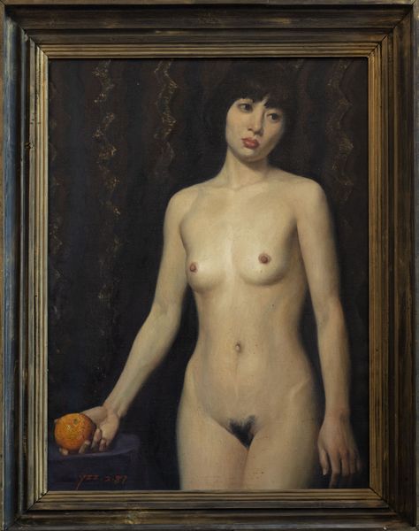 Feng Chen Zhang Yong : Woman with an orange, 1987  - Asta Incanti d'Arte - Associazione Nazionale - Case d'Asta italiane