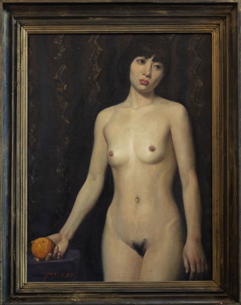 Feng Chen Zhang Yong : Woman with an orange, 1987  - Asta Incanti d'Arte - Associazione Nazionale - Case d'Asta italiane