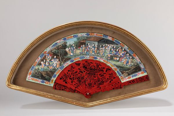 Ventaglio, manifattura Canton, secolo XIX  - Asta Incanti d'Arte - Associazione Nazionale - Case d'Asta italiane