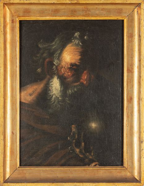 Scuola napoletana, secolo XVII : San Girolamo  - Asta Incanti d'Arte - Associazione Nazionale - Case d'Asta italiane