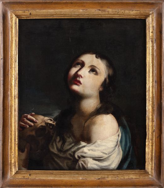 Scuola dell'Italia settentrionale, secolo XVIII : Maddalena penitente  - Asta Incanti d'Arte - Associazione Nazionale - Case d'Asta italiane