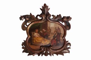 Pittore popolare, secolo XVIII - Nascita di Maria