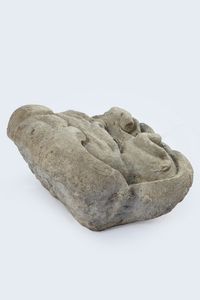Mascherone da fontana in pietra, secoli XVII-XVIII  - Asta Incanti d'Arte - Associazione Nazionale - Case d'Asta italiane
