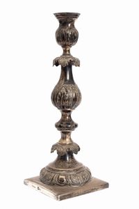 Candeliere in argento, Russia secolo XIX  - Asta Incanti d'Arte - Associazione Nazionale - Case d'Asta italiane
