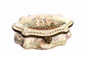 Scatola in porcellana di Capodimonte, secolo XX  - Asta Incanti d'Arte - Associazione Nazionale - Case d'Asta italiane