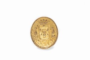 Sigillo in metallo e giada raffigurante giullare, Francia secolo XIX  - Asta Incanti d'Arte - Associazione Nazionale - Case d'Asta italiane