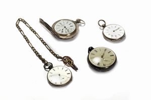 Lotto composto da quattro orologi da tasca  - Asta Incanti d'Arte - Associazione Nazionale - Case d'Asta italiane
