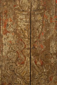 Altarolo da viaggio in legno dorato, secolo XVIII  - Asta Incanti d'Arte - Associazione Nazionale - Case d'Asta italiane