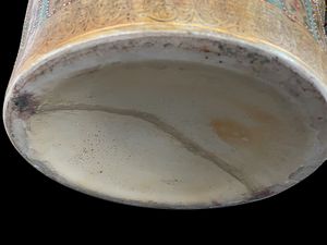 Grande e importante vaso Satsuma con decorazioni floreali e scene di vita di corte, Giappone inizio secolo XX  - Asta Incanti d'Arte - Associazione Nazionale - Case d'Asta italiane