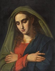 Pittore nazzareno, attivo a Roma nella prima metà del secolo XIX - Madonna