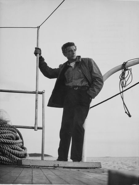 Pierluigi Praturlon : Yves Montand, La grande strada azzurra  - Asta Fotografia - Associazione Nazionale - Case d'Asta italiane