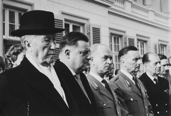 Giancolombo : Konrad Adenauer e Franz Joseph Strauss  - Asta Fotografia - Associazione Nazionale - Case d'Asta italiane