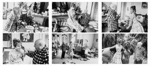Jerome Brierre, Attribuito a : Pablo Picasso et Brigitte Bardot dans l'atelier  Vallauris pendant Festival de Cannes  - Asta Fotografia - Associazione Nazionale - Case d'Asta italiane