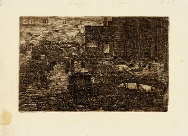 Benvenuto Benvenuti : Pecore.  - Asta Stampe, disegni e dipinti antichi, moderni e contemporanei   - Associazione Nazionale - Case d'Asta italiane