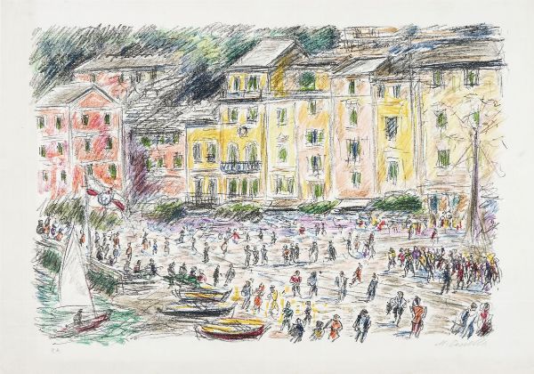 MICHELE CASCELLA : Lotto composto di 2 incisioni.  - Asta Stampe, disegni e dipinti antichi, moderni e contemporanei   - Associazione Nazionale - Case d'Asta italiane