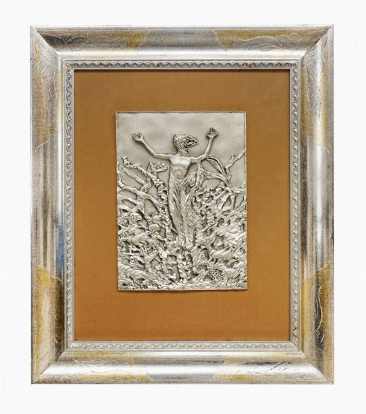 PERICLE FAZZINI : Cristo redentore.  - Asta Stampe, disegni e dipinti antichi, moderni e contemporanei   - Associazione Nazionale - Case d'Asta italiane