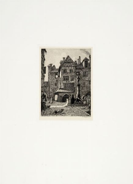 ÉDOUARD JEANMAIRE : Eaux-fortes par E. Jeanmaire avec une notice historique.  - Asta Stampe, disegni e dipinti antichi, moderni e contemporanei   - Associazione Nazionale - Case d'Asta italiane