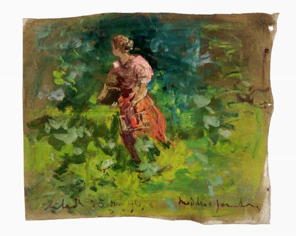 GUSTAV SCHTT : Paesaggio.  - Asta Stampe, disegni e dipinti antichi, moderni e contemporanei   - Associazione Nazionale - Case d'Asta italiane