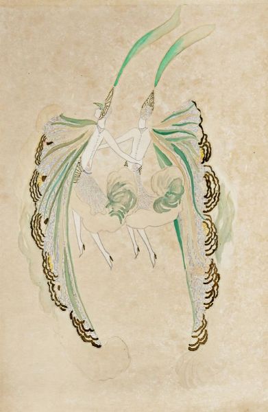 PAUL SELTENHAMMER : Studio di figure danzanti.  - Asta Stampe, disegni e dipinti antichi, moderni e contemporanei   - Associazione Nazionale - Case d'Asta italiane