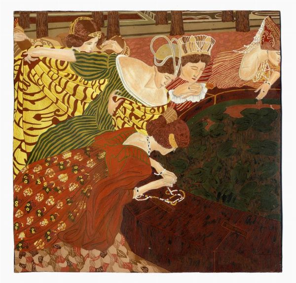 Le dame.  - Asta Stampe, disegni e dipinti antichi, moderni e contemporanei   - Associazione Nazionale - Case d'Asta italiane