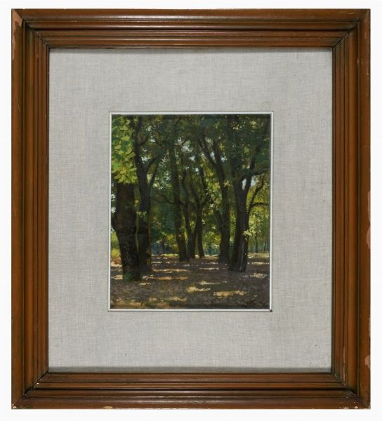 Carlo Passigli : Cascine, bosco.  - Asta Stampe, disegni e dipinti antichi, moderni e contemporanei   - Associazione Nazionale - Case d'Asta italiane
