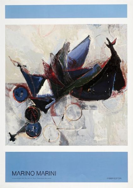 Lotto composto di 8 manifesti d'arte.  - Asta Stampe, disegni e dipinti antichi, moderni e contemporanei   - Associazione Nazionale - Case d'Asta italiane