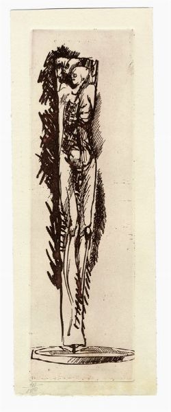 Piero Pizzi Cannella : Lotto composto di 3 incisioni.  - Asta Stampe, disegni e dipinti antichi, moderni e contemporanei   - Associazione Nazionale - Case d'Asta italiane