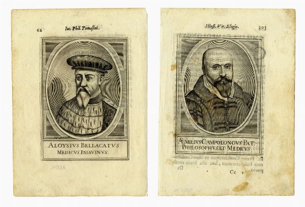 Lotto di sedici ritratti di medici illustri.  - Asta Stampe, disegni e dipinti antichi, moderni e contemporanei   - Associazione Nazionale - Case d'Asta italiane