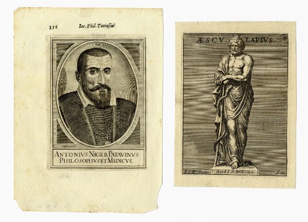 Lotto di sedici ritratti di medici illustri.  - Asta Stampe, disegni e dipinti antichi, moderni e contemporanei   - Associazione Nazionale - Case d'Asta italiane