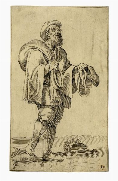 SIMON II GUILLAIN : Berrettaro.  - Asta Stampe, disegni e dipinti antichi, moderni e contemporanei   - Associazione Nazionale - Case d'Asta italiane