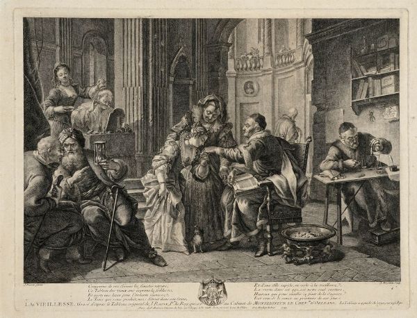 Lotto di tredici incisioni di scuola francese.  - Asta Stampe, disegni e dipinti antichi, moderni e contemporanei   - Associazione Nazionale - Case d'Asta italiane