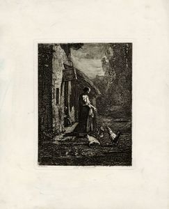 Antonio Fontanesi - La colazione.