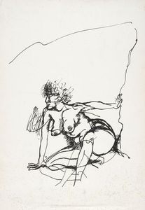 Renato Guttuso - Nudo femminile.