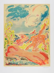 ALIGI SASSU - Lotto composto di 2 incisioni.