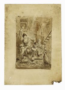 Lotto composto di 5 disegni.  - Asta Stampe, disegni e dipinti antichi, moderni e contemporanei   - Associazione Nazionale - Case d'Asta italiane