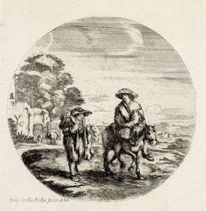 Stefano Della Bella : La processione del Santissimo Sacramento.  - Asta Stampe, disegni e dipinti antichi, moderni e contemporanei   - Associazione Nazionale - Case d'Asta italiane