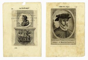 Lotto di sedici ritratti di medici illustri.  - Asta Stampe, disegni e dipinti antichi, moderni e contemporanei   - Associazione Nazionale - Case d'Asta italiane