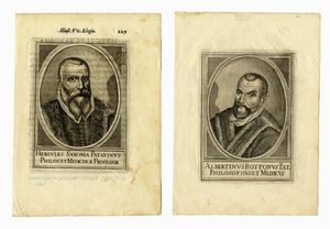 Lotto di sedici ritratti di medici illustri.  - Asta Stampe, disegni e dipinti antichi, moderni e contemporanei   - Associazione Nazionale - Case d'Asta italiane