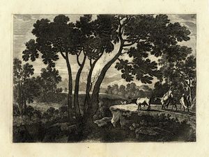 GABRIEL PERELLE : Lotto di cinque paesaggi.  - Asta Stampe, disegni e dipinti antichi, moderni e contemporanei   - Associazione Nazionale - Case d'Asta italiane