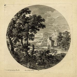 GABRIEL PERELLE : Lotto di cinque paesaggi.  - Asta Stampe, disegni e dipinti antichi, moderni e contemporanei   - Associazione Nazionale - Case d'Asta italiane