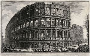 GIOVANNI BATTISTA PIRANESI - Veduta dell? Anfiteatro Flavio, detto il Colosseo.