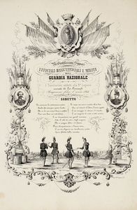 Lotto composto di 17 incisioni della Guardia Nazionale.  - Asta Stampe, disegni e dipinti antichi, moderni e contemporanei   - Associazione Nazionale - Case d'Asta italiane