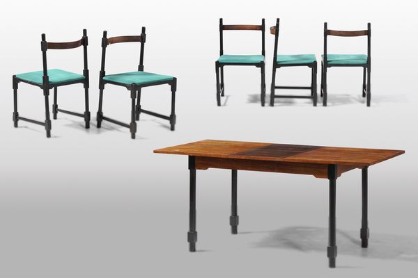 Set di tavolo e cinque sedie  - Asta Design Lab - Associazione Nazionale - Case d'Asta italiane