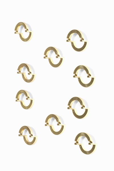 Set di dieci appendiabiti a parete  - Asta Design Lab - Associazione Nazionale - Case d'Asta italiane